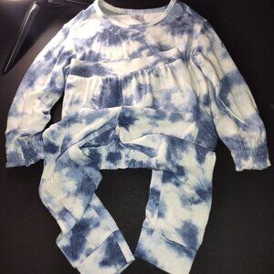 *Pre-Owned GAP 2-Piece Matching Blue Tie Die Style Pants Set*